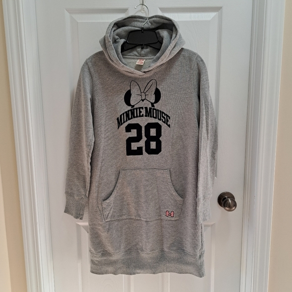 Uniqlo x Disney Minnie Mouse Sweatshirt Dress Women's Medium Hoodie Grey Tunic - Picture 12 of 12
